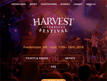 Tablet Screenshot of harvestjazzandblues.com